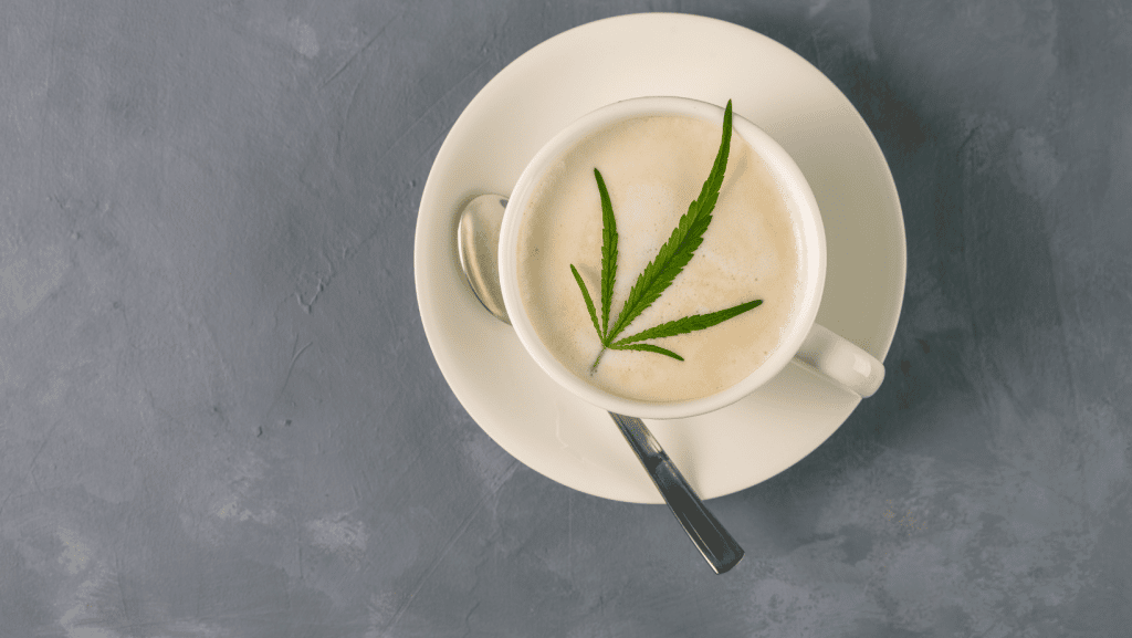 a cup of pure cbd hemp extract tea