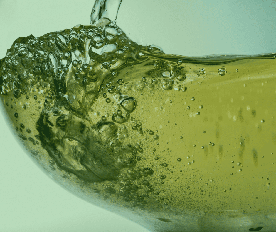 close up of cbd wine